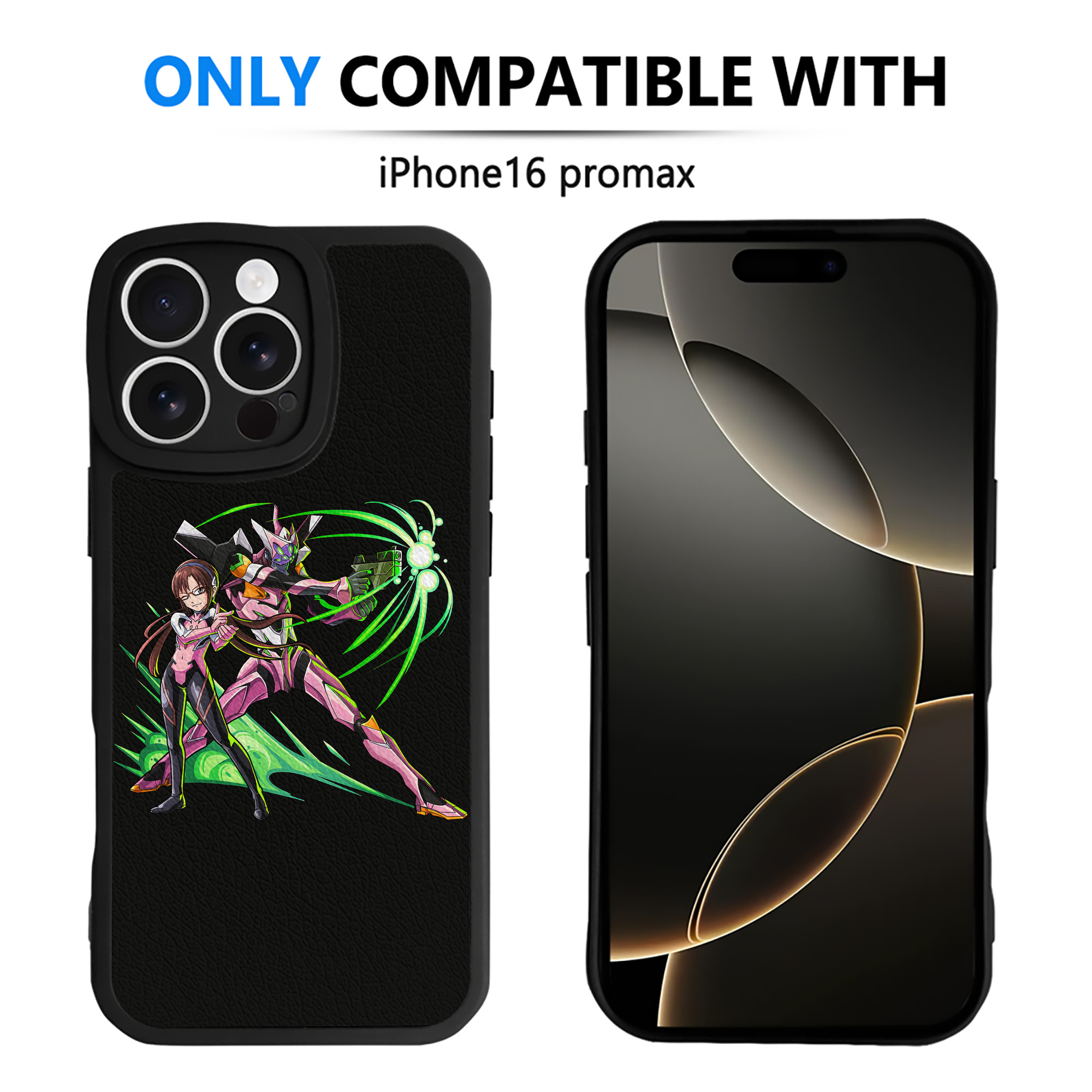 （画像用） EVA 新世紀エヴァンゲリオン 【iPhone 16シリーズ対応】シリコンスマホケース（レザー調） 材質：シリコン